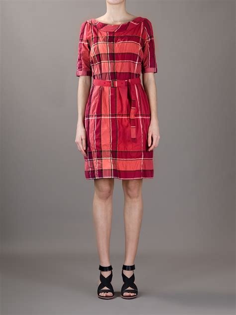 burberry red dress plaid|Burberry dresses nordstrom.